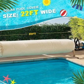 Solar Blanket Cover Pool Reel Cover Swimming Pool Solar Reel Protective Cover 22ft Pool Reel Cover Solar Blanket Cover Swimming Pool Blanket Protector for Above Ground and Inground Pools