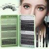 Individual Eyelashes Lash Clusters Kit 551 Pcs 10-16MM with Tweezer