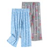 ENJOYNIGHT Women's Capri Pajama Pants Cotton Lounge Bottoms Print Sleep