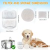 18 Sets Pet Water Fountain Filter Replacement Compatible with Oneisall