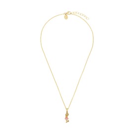 Prinzessin Lillifee 2038747 Necklace with Pendant 925 Sterling Silver Girls Children's Necklace 35 + 3 cm Pink Lillifee Comes in Jewellery Gift Box, Sterling Silver