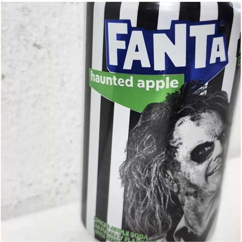 Fanta Beetlejuice Beetlejuice Movie 12oz Full Soda Can Haunted Apple