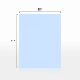 LUXPaper 8.5" x 11" Paper | Letter Size | Baby Blue | 80lb. Text | 1,000 Qty