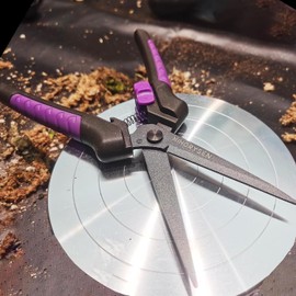 Buds Leaf Stem Fruit Flower Garden Scissors Non-stick Resin Resist Blade 8.58" Precision Micro-Tip Pruning Shears Bigger Grip Pruner Snips Effort-saving Ergonomical Gardening Trimming Scissors