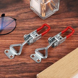 Toggle Lever Tensioner Adjustable Lever Lock Safety Lock Holding Force 100 kg Lockable for Boxes Cupboard Drawer Door Window Pack of 2