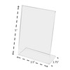 Marketing Holders Slant Back Acrylic Table Sign Holder, Frame 3.5"w