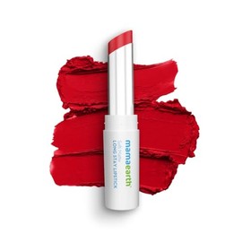MAMAEARTH Labial Hidratante Mate Suave (07 - Rojo Rubí)  Fórmula Ligera Con Duración De 12 Horas  Resistente Al Agua Y No Reseca  Acabado Mate Suave  