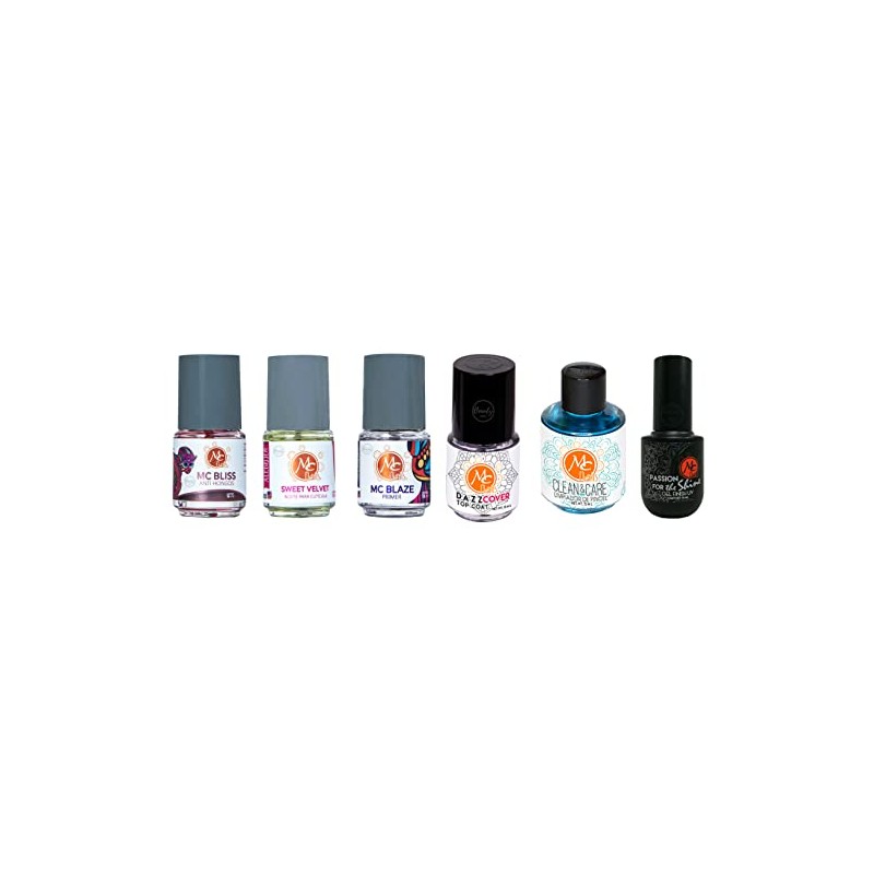Mc Nails Kit de Esmaltes Básicos para Uñas