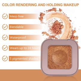 Onlyoily Compact Powder Eyeshadow Waterproof Matte Eyeshadow Pigmented Powder for Eye Makeup Vegan Eye Shadow (10)