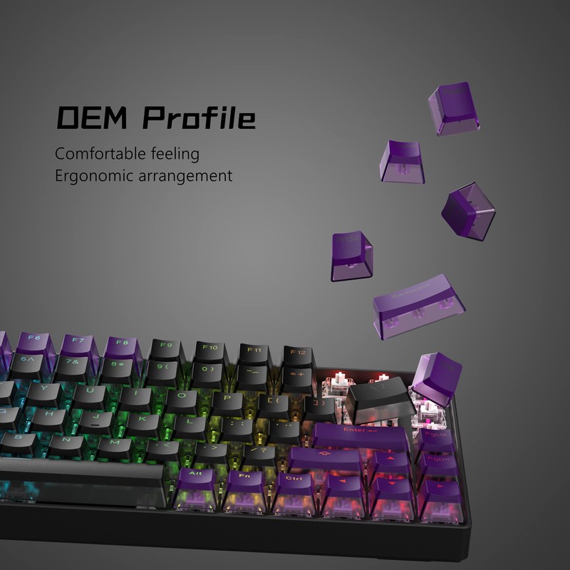Womier Pudding Keycaps 60 65 75 100 Percent - PBT