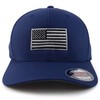 Armycrew USA American Flag Embroidered Flexfit Cap Fits Up to
