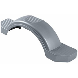 Fulton Trailer Fenders Plastic Fender, 14-Inch Tire Size, Silver