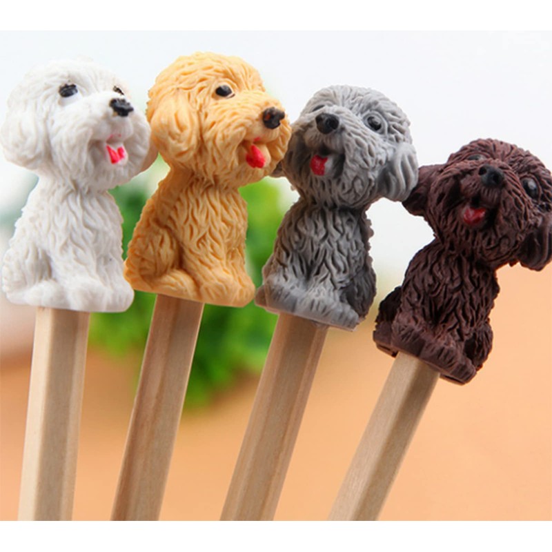 Ranvi 36 PCS Cartoon Animal Dog Eraser,Creative Teddy Dog Shaped