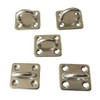 Sunload Eye Plate Rectangular Stainless Steel V4A Pack of 5