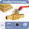 Horiznext pex valves 1/2 inch, brass full port pex shut