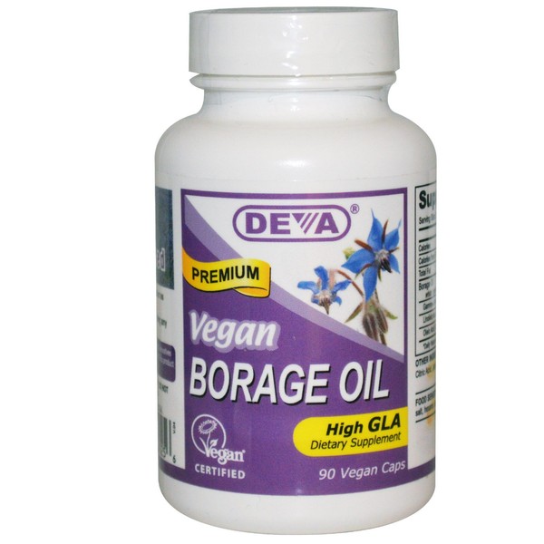 Deva Vegan Borage Oil - 500 Mg - 90 Vcaps