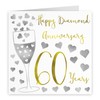 Hunts England - 60th Wedding Anniversary Card - Happy Diamond
