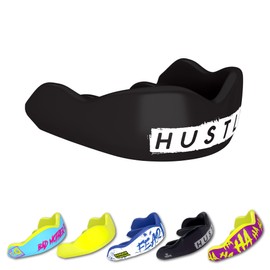 DAMAGE CONTROL High Impact Mouth Guard, Mouthguards for Sports, Boxing, Roller Derby, Hockey, Lacrosse Mouth Guard, Mouth Guards with Ultra Fit and Protection Against Shock (Adult, Hustle)