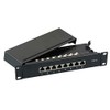 EFB-Elektronik Mini Patch Panel STP 8xRJ45 Cat.6, 10 Inches
