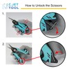 C.JET TOOL Precision Braided Fiber Optic Scissors, Wire Kevlar Cutter,