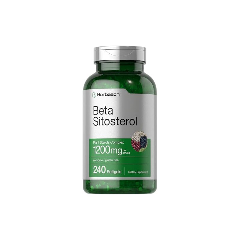 Horb Ach Beta Sitosterol 1200mg 240 Cápsulas Blandas Suplemento Esteroles