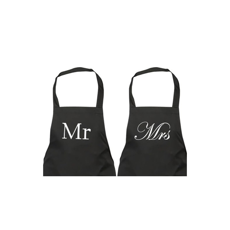 60 Second Makeover Limited Couples Mr and Mrs Black Apron
