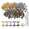 QUARKZMAN 100 Sets Leather Rivets 12 mm x 10 mm