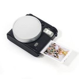 MUZIRI KINOKOO Lens Cap for Fuji Mini 99 Instant Camera, Aluminum Alloy Dustproof Fuji Mini 99 Lens Cover in Flocking Internal with Anti-Loss Rope - Silver