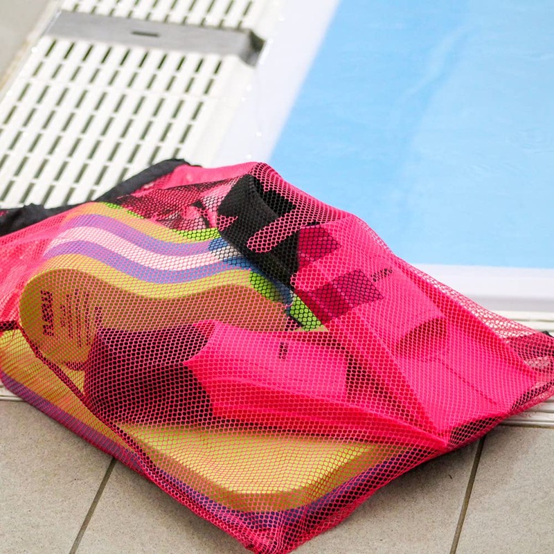 Maru Mesh Drawstring Swim Kit Bag (Pink)