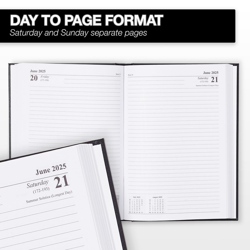 Morgan's Direct 2025 Early Edition A5 Diary Day Per Page