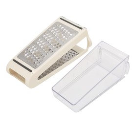 Professional Cheese Grater, Stainless Steel Box Grater with Container, XL Size Food Shredder for Cheese, Parmesan, Vegetable, Dishwasher Safe, Convenience Gadgets for Kitchen