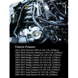 Electronic Throttle Body Compatible with Chrys-ler 200 Sebring Patriot Compass Caliber Avenge Journey 1.8L 2.0L 2.4L 2007-2017, Replacement for 04891735AC 4891735AD 977-025 with IAC & TPS