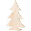 Artemio 20 cm Wooden Christmas Tree on Foot, Beige