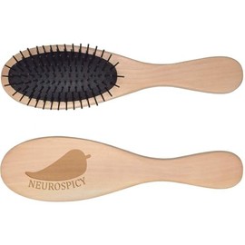 'Neurospicy Chili' Wooden Hairbrush (HA00053672)