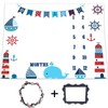 Monthly Baby Milestone Blanket Newborn Boy Girl Unisex Neutral Nautical