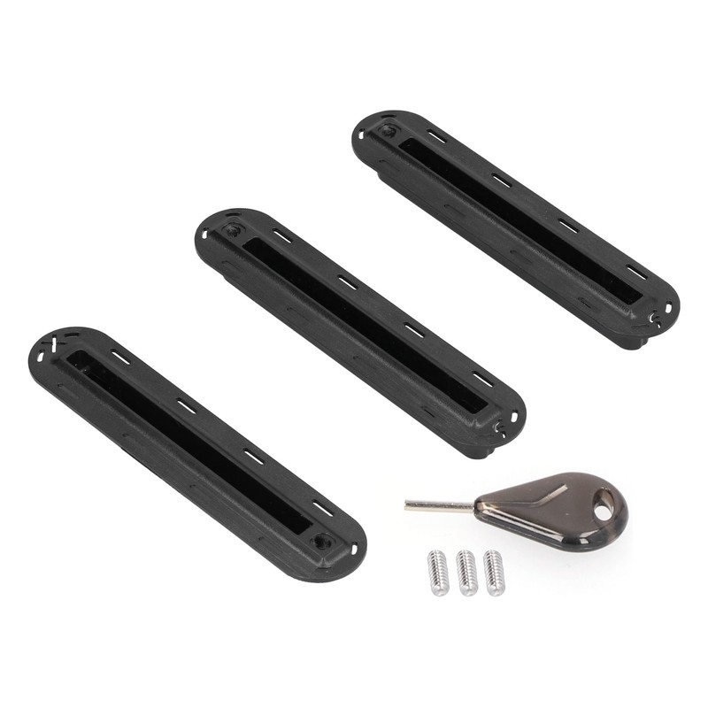 3Pcs/set Surfboard Rudder Groove Plastic Finned Box Plug Fin Plug