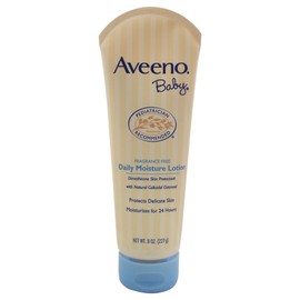 Aveeno Baby Daily Moisture Lotion, Fragrance Free, 8-Ounce Tubes (Pack of 6)