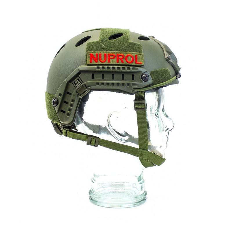 FAST Railed Helmet; Olive Green