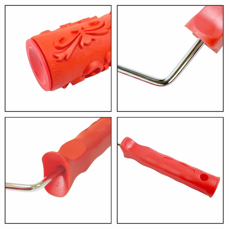 Hanroy 7'' Patterned Paint Roller for Wall Decoration Classic Brick