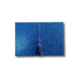 Custom Glitter Thank You Cards with Tassel for Graduation-Pack of 40