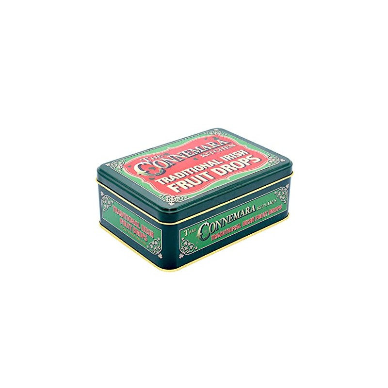 The Connemara Kitchen Traditional Irish Fruit Drops Tin -- 150g