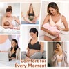 Oleda Nursing Bra for Breastfeeding Wireless Seamless Pregnancy Maternity Bra