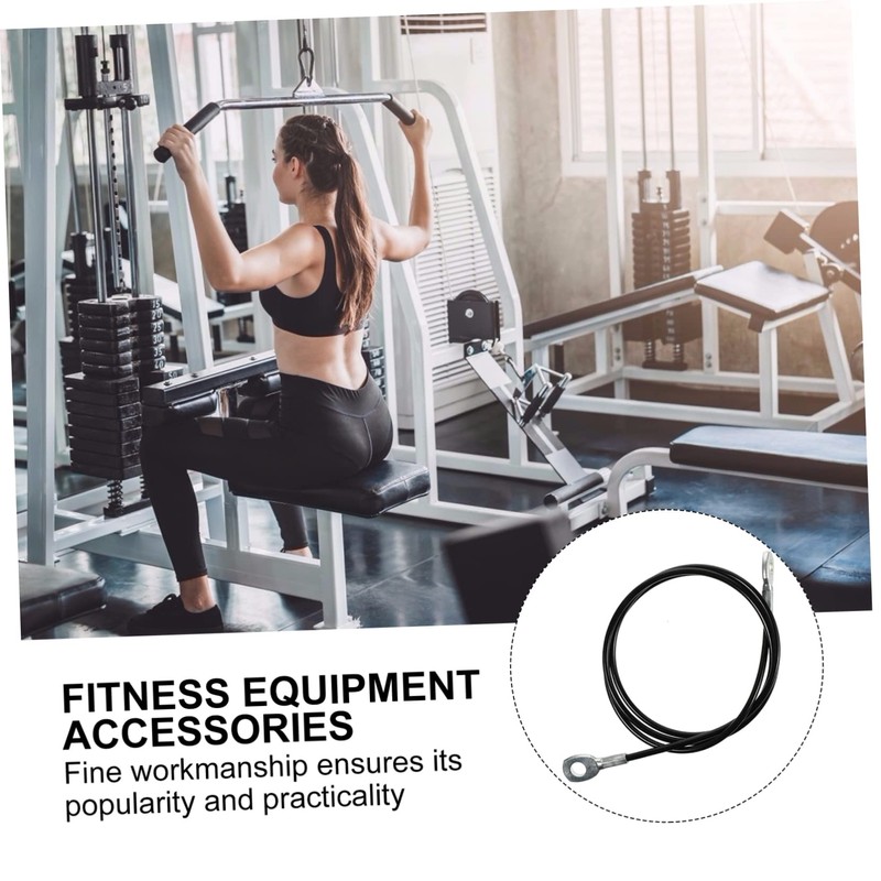 1.4 Meters DIY Fitness Cable 5Mm Heavy Duty Black Steel