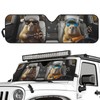 TSVAGA Auto Sun Shades Front Windshield Funny Capybara Car Sun