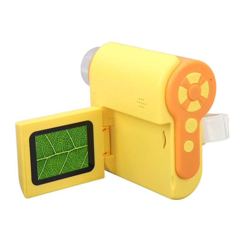 Kids Microscope Camera 2in Screen 1000X Magnification Adjustable LED 1080P