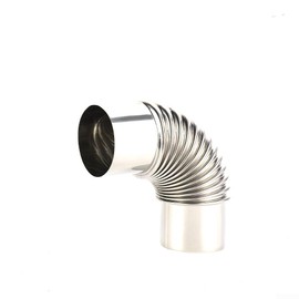 Stainless Steel 90 Degree Angle Chimney Liner, 90° Multi Flue Pipe, Stainless Steel Elbow, High Precision, Versatile Applications (b)