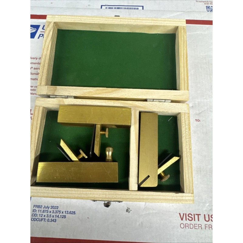 Brand May Vary 3 piece Micro Mini Brass Hand Plane
