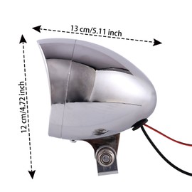 Chrome Bullet Headlight Assembly For Harley Sportster XL Softail Bobber Chopper