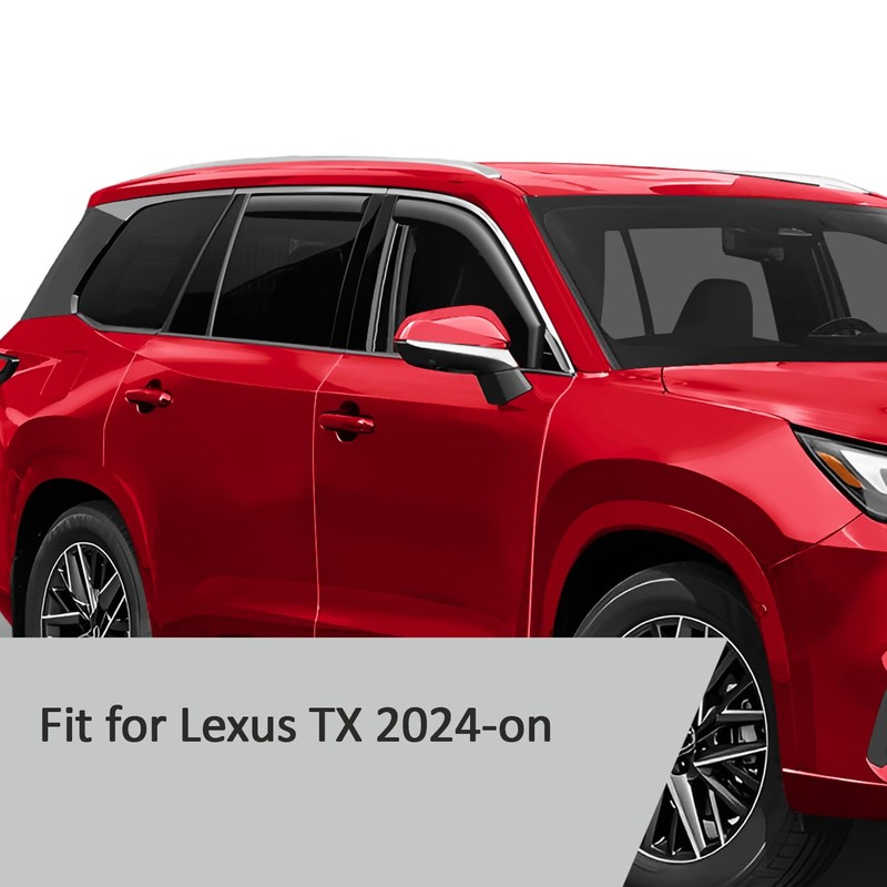 Voron Glass in-Channel Extra Durable Rain Guards for Lexus TX