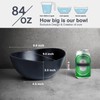 ECOHAGOU 9.6'' Serving Bowls, 84oz Bamboo Fiber Salad Set of